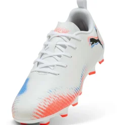 Future 8 Play FG - AG voetbalschoenen junior white black glowing red*Puma Clearance