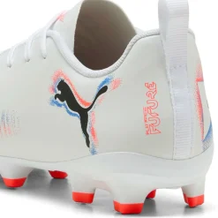 Future 8 Play FG - AG voetbalschoenen junior white black glowing red*Puma Clearance