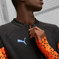 IndividualCUP trainingsshirt heren black ultra orange*Puma New