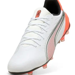 King Match FG - AG voetbalschoenen white silver glowing red*Puma New