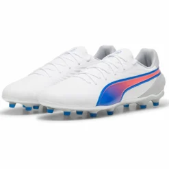 KING MATCH FG AG voetbalschoenen heren white bluemazing flat light grey*Puma Sale