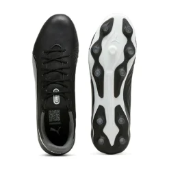 KING MATCH FG AG voetbalschoenen heren black white cool dark grey*Puma Outlet