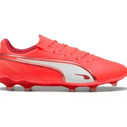 KING MATCH FG AG voetbalschoenen heren glowing red white red fire*Puma New