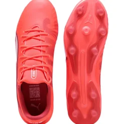 KING MATCH FG AG voetbalschoenen heren glowing red white red fire*Puma New