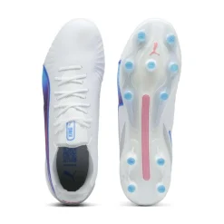 KING ULTIMATE FG AG voetbalschoenen heren white bluemazing flat light grey sunset glow*Puma Clearance