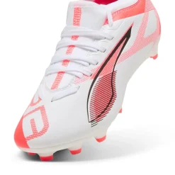 ULTRA 5 MATCH FG AG voetbalschoenen junior white black glowing red*Puma Discount
