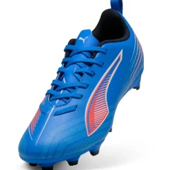 Ultra 6 Play FG - AG voetbalschoenen junior ultra blue white glowing red*Puma Sale