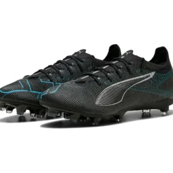 ULTRA 5 PRO FG AG voetbalschoenen heren black silver bright aqua*Puma Outlet