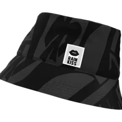 Back to Black Art Camo Bucket regenhoed black*Rainkiss