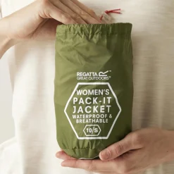 Pack It III regenjas dames nephrite green*Regatta Hot