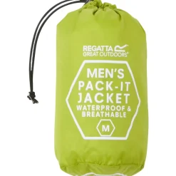 Pack It III regenjas heren grenoble green*Regatta Hot