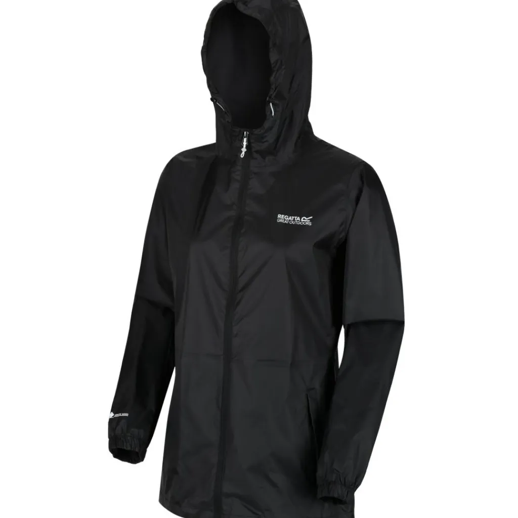 Pack It III regenjas dames black*Regatta Online