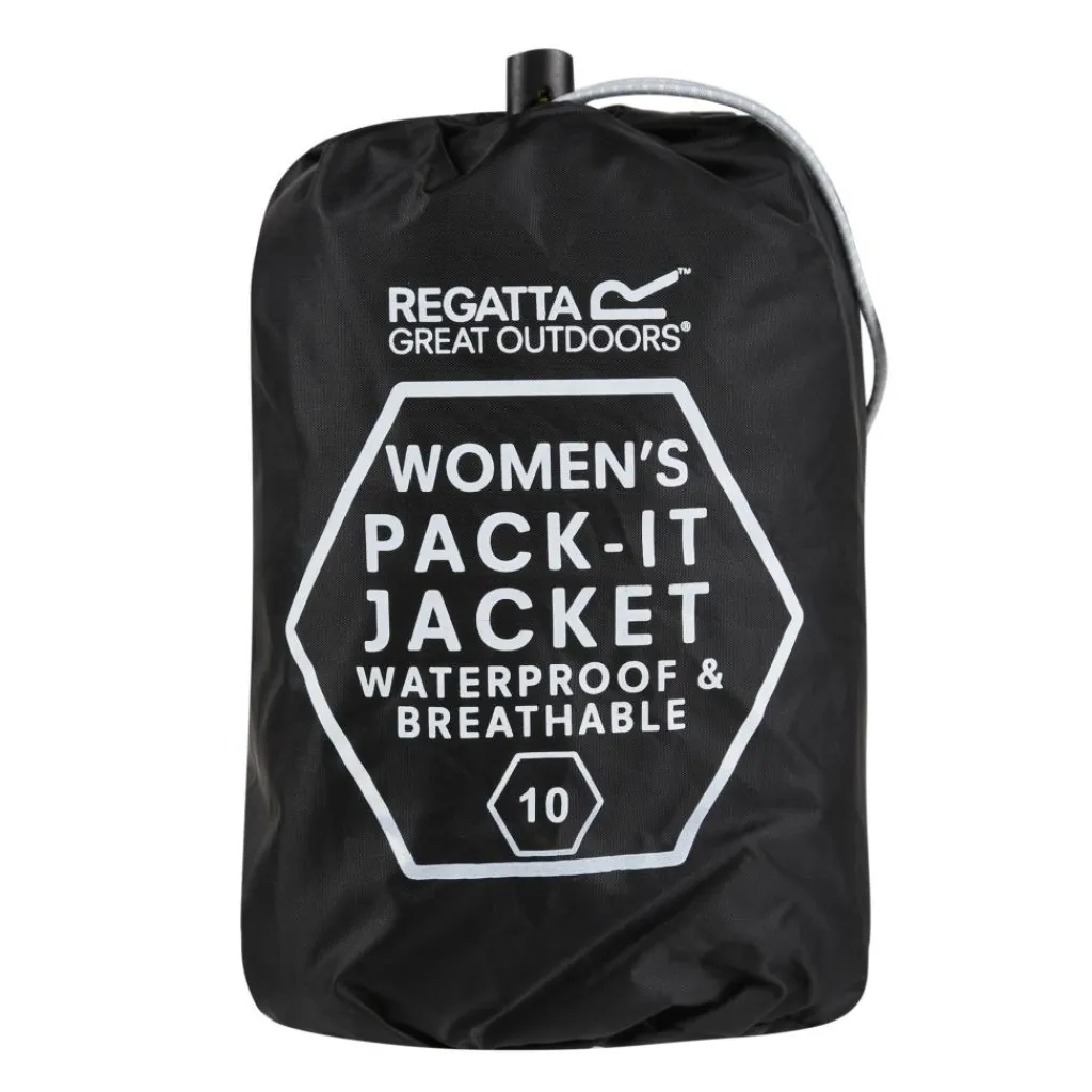 Pack It III regenjas dames black*Regatta Online