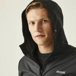 Pack It III regenjas heren black*Regatta Online