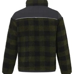 RITCHALL-R fleece vest heren olive check*Rehall New