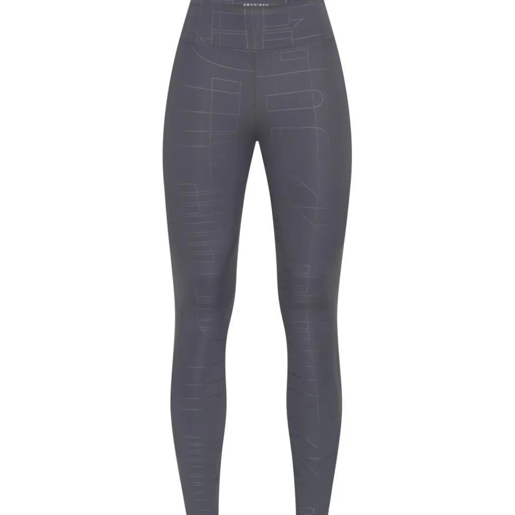 112231 sportlegging dames dk plum emboss*Röhnisch New