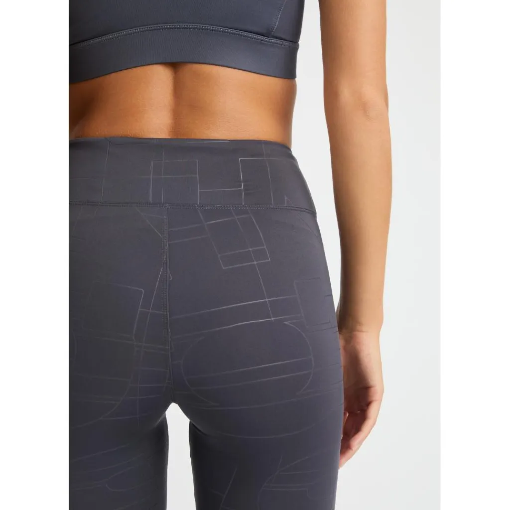 112231 sportlegging dames dk plum emboss*Röhnisch New