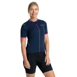 Essential fietsshirt dames blauw roze*Rogelli Online