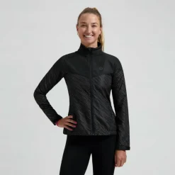 Essential Hi Vis hardloopjack dames zwart  reflection*Rogelli Online