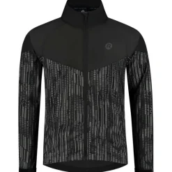 Essential Hi Vis hardloopjack heren zwart  reflection*Rogelli Online