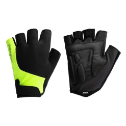 Essentials fietshandschoenen heren zwart fluor  geel*Rogelli Hot