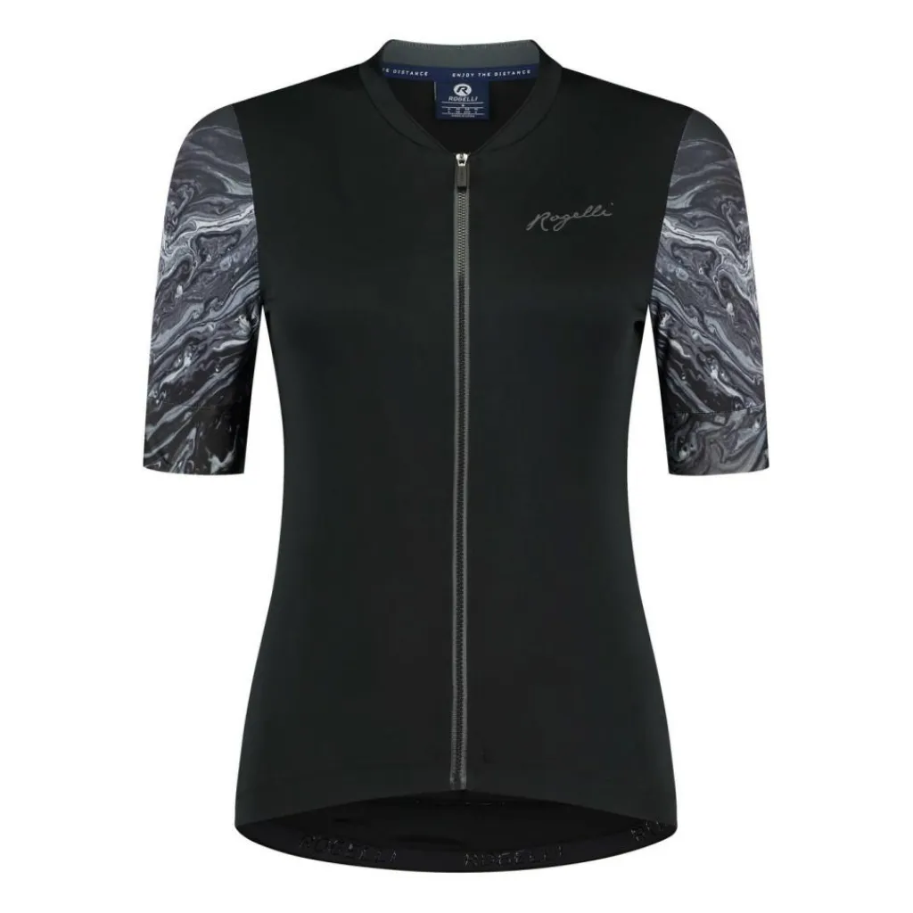 Liquid fietsshirt dames zwart grijs*Rogelli Discount