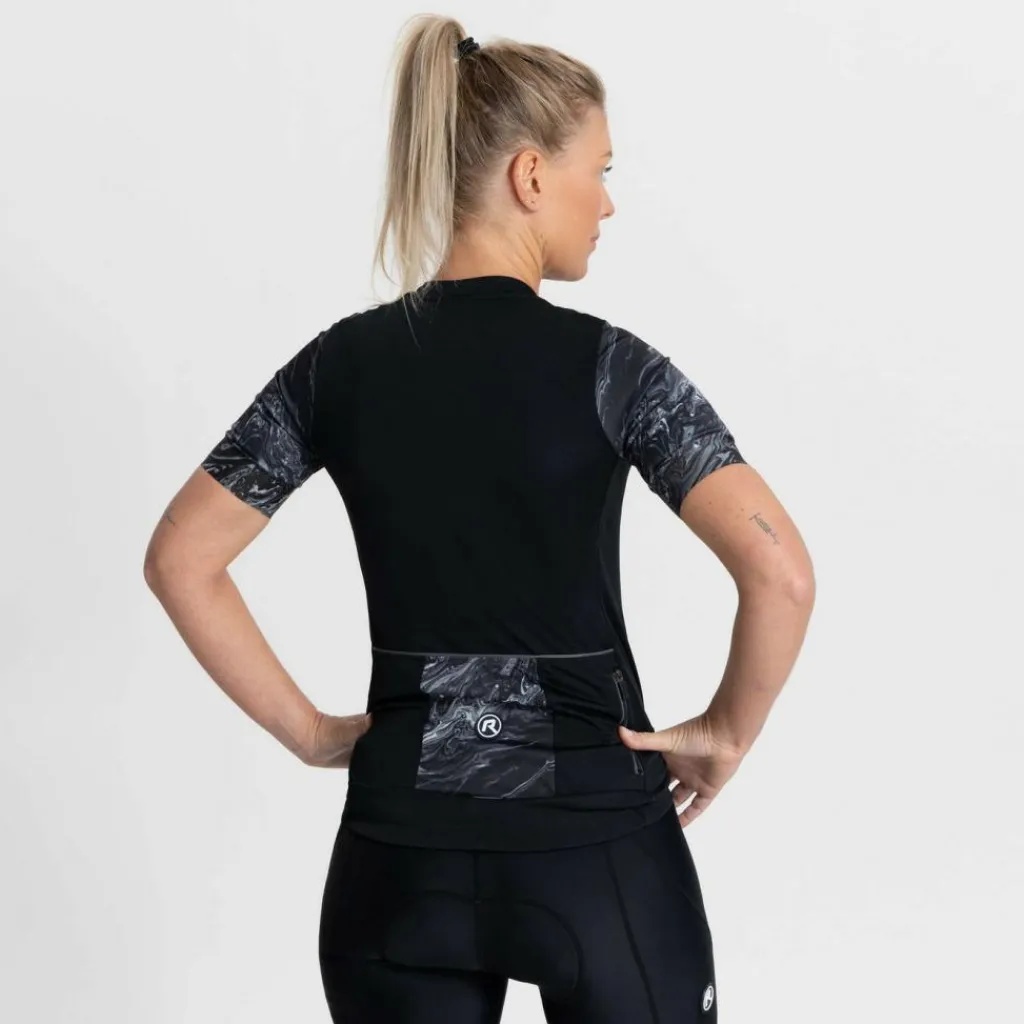 Liquid fietsshirt dames zwart grijs*Rogelli Discount