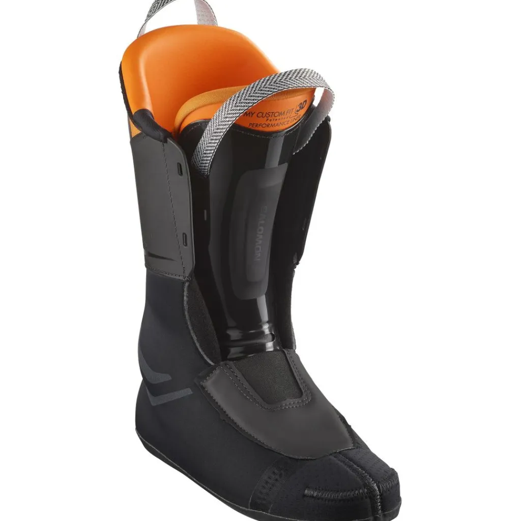 S/Pro Alpha 100 LV skischoenen heren black orange tiger dark grey*Salomon Outlet