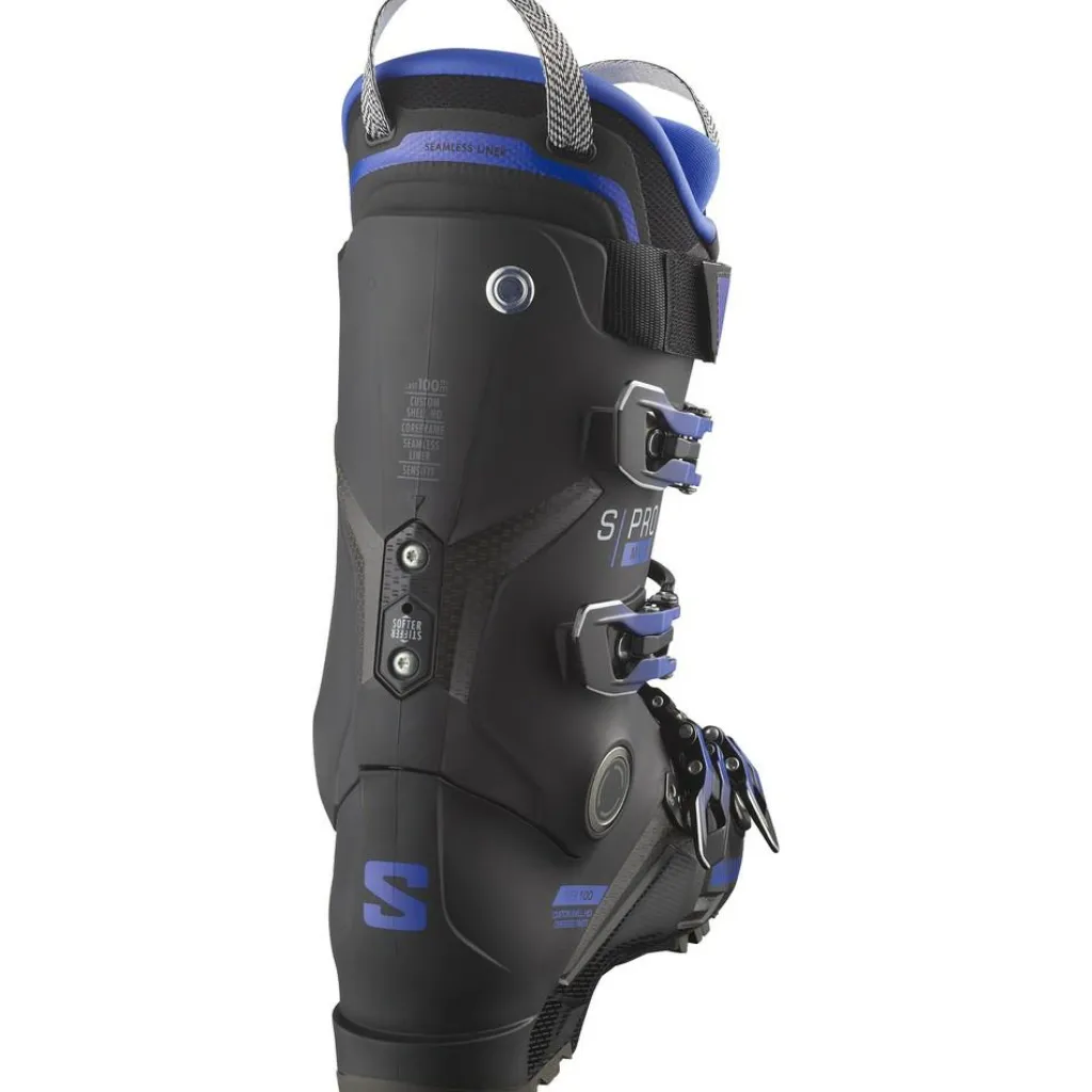 S/Pro MV X100 skischoenen heren black beluga blue*Salomon Online
