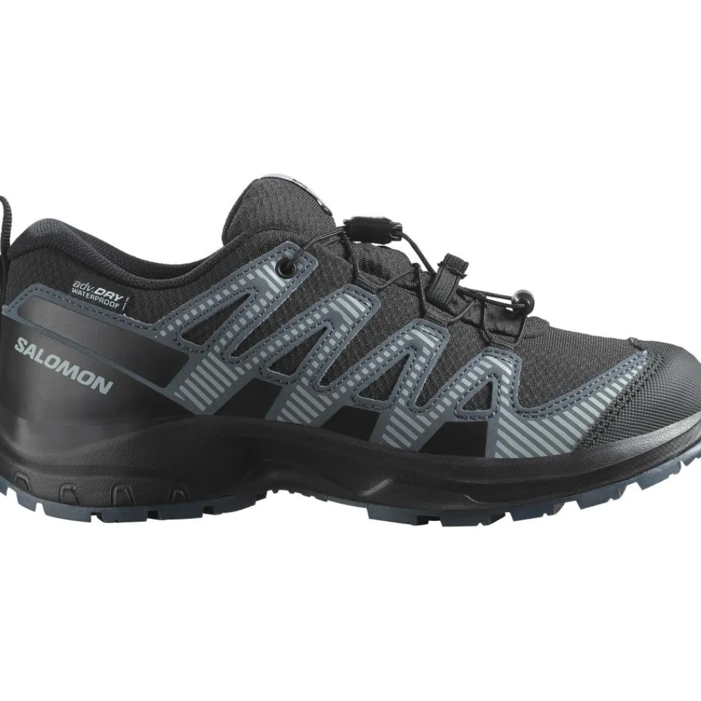 XA PRO V8 WATERPROOF wandelschoenen junior black turbulence quarry*Salomon Outlet
