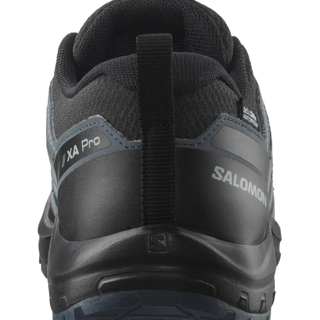 XA PRO V8 WATERPROOF wandelschoenen junior black turbulence quarry*Salomon Outlet