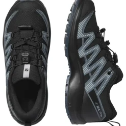 XA PRO V8 WATERPROOF wandelschoenen junior black turbulence quarry*Salomon Outlet