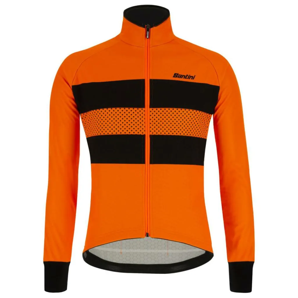 Colore Bengal fietsjack heren orange fluo*Santini Outlet