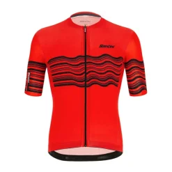 Tono Profilo fietsshirt heren red*Santini Discount