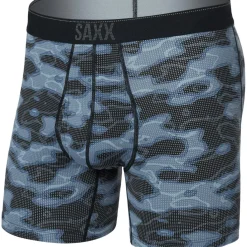 Quest Quick-Dry sportonderbroek heren waterdrop camo black*SAXX Discount