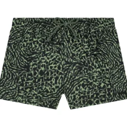 SIL zwemshort junior forest green mixed animal*Shiwi Discount