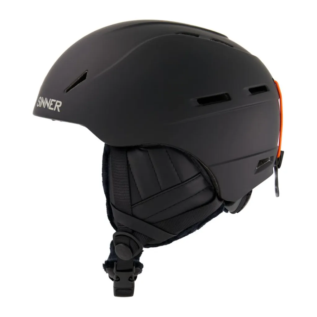 Combi-pack CREST skihelm met Toxic skibril black*Sinner Hot