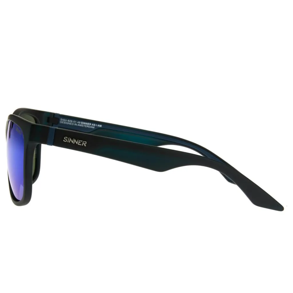 Rockford zonnebril smoke icy blue oil matte black*Sinner Hot