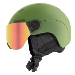 TITAN VISOR skihelm moss green red*Sinner Sale