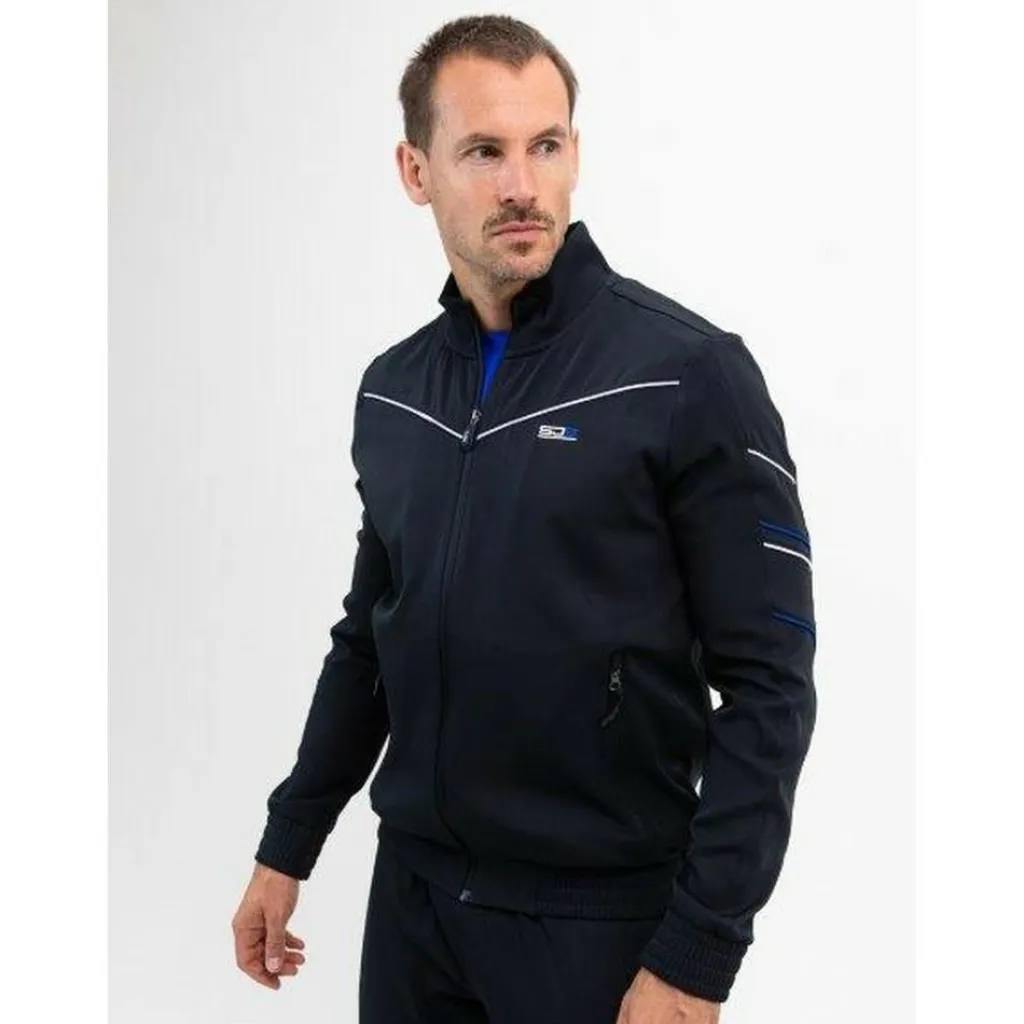  Alistar trainingsjack heren dark blue*Sjeng Sports Discount