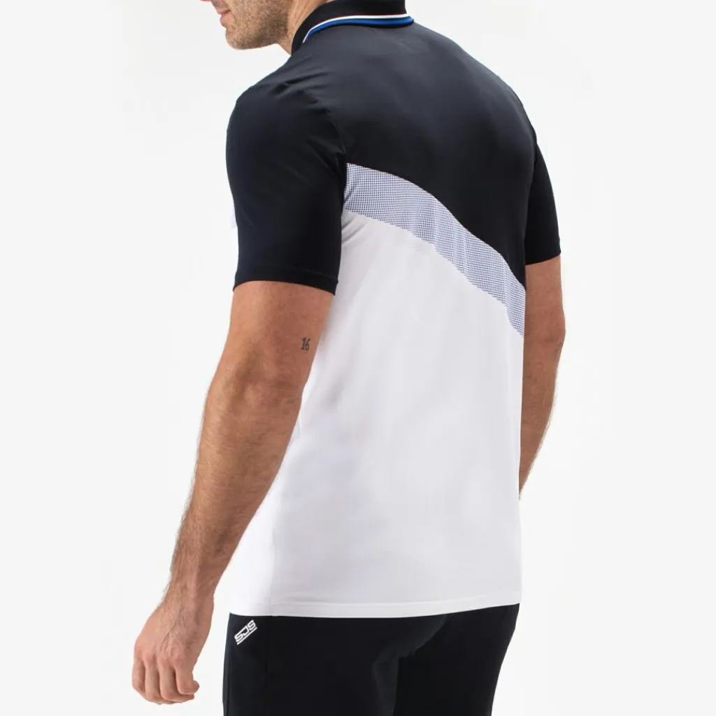 Braxon tennispolo heren dark blue*Sjeng Sports