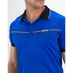  Celio tennispolo heren blue neon*Sjeng Sports Sale