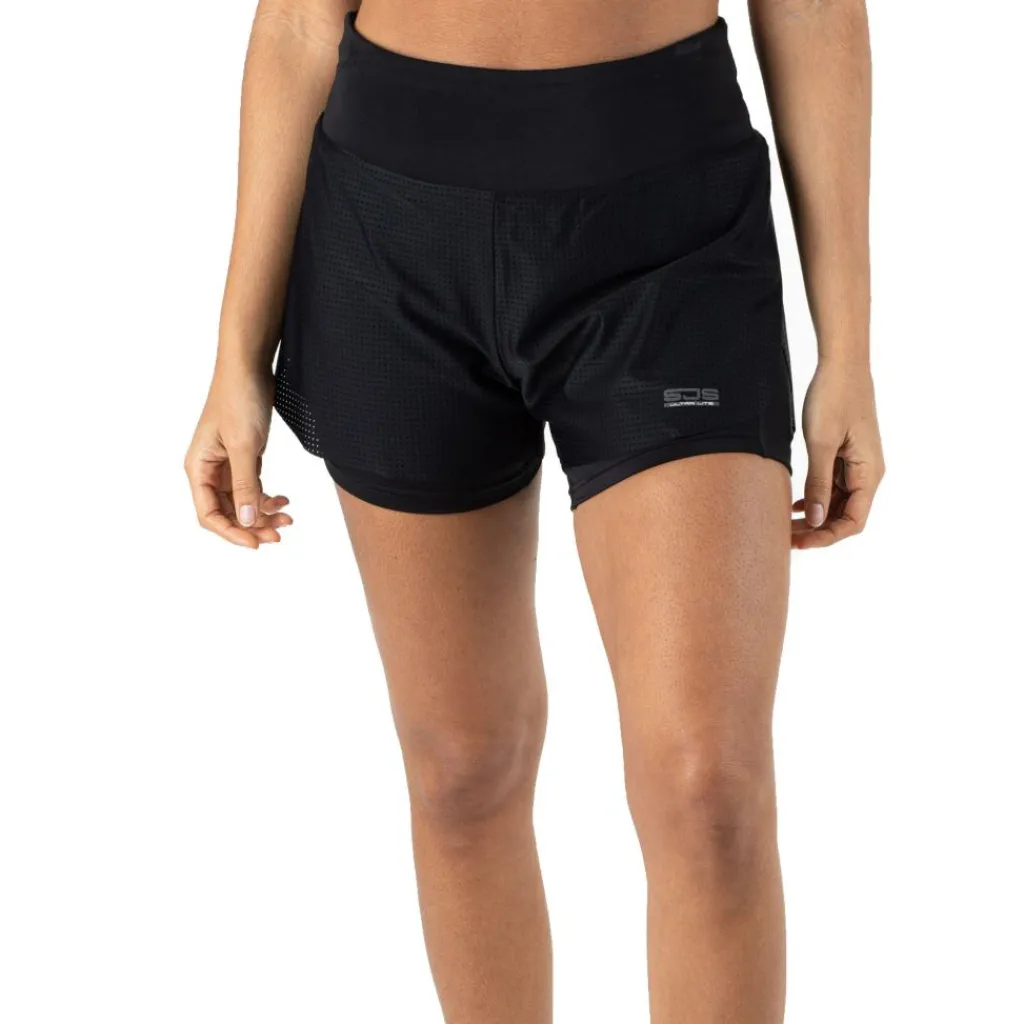 Puck hardloopbroek dames black*Sjeng Sports New