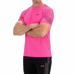  Sancho tennisshirt heren pink glo*Sjeng Sports