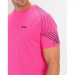  Sancho tennisshirt heren pink glo*Sjeng Sports