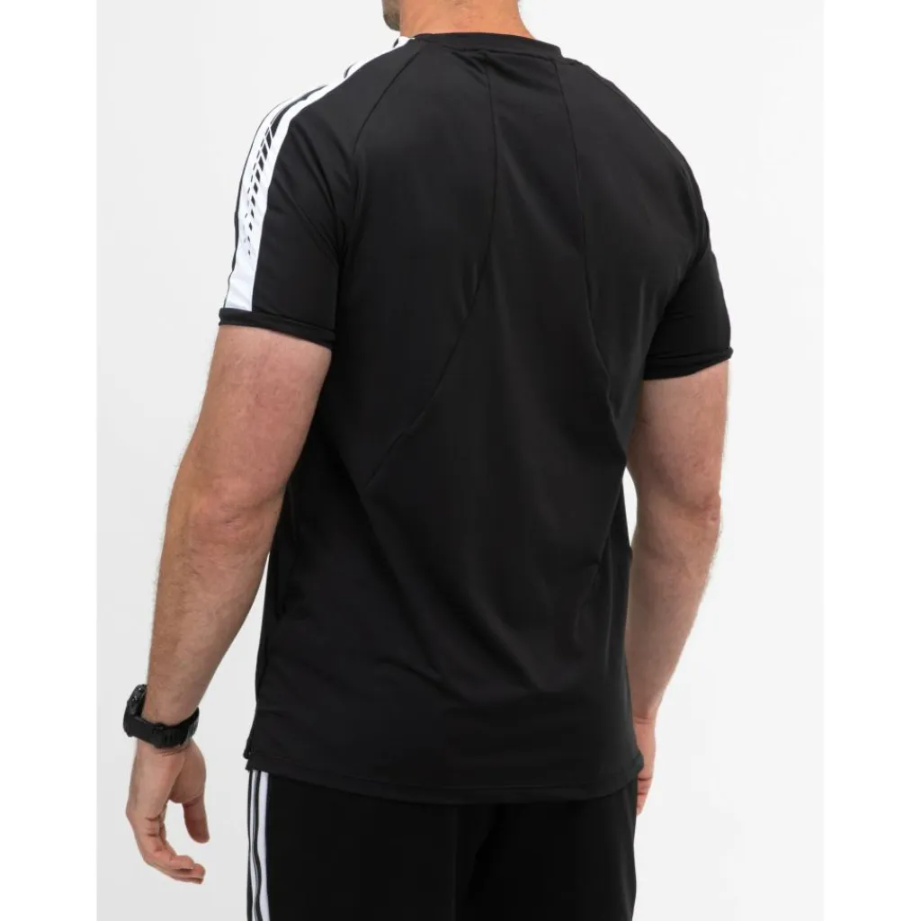 Sinclair tennisshirt heren black melange*Sjeng Sports