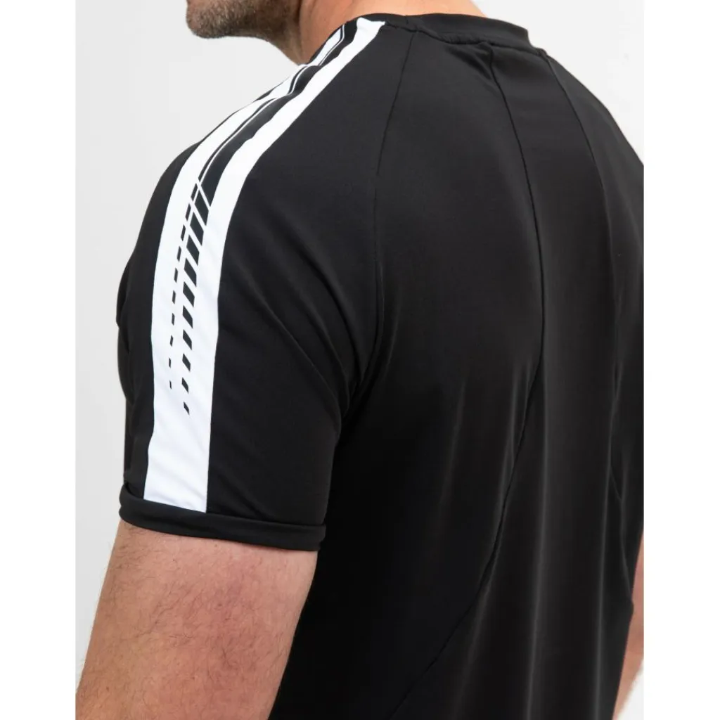 Sinclair tennisshirt heren black melange*Sjeng Sports