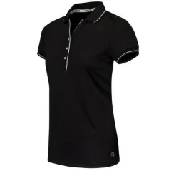 Slam tennispolo dames black*Sjeng Sports