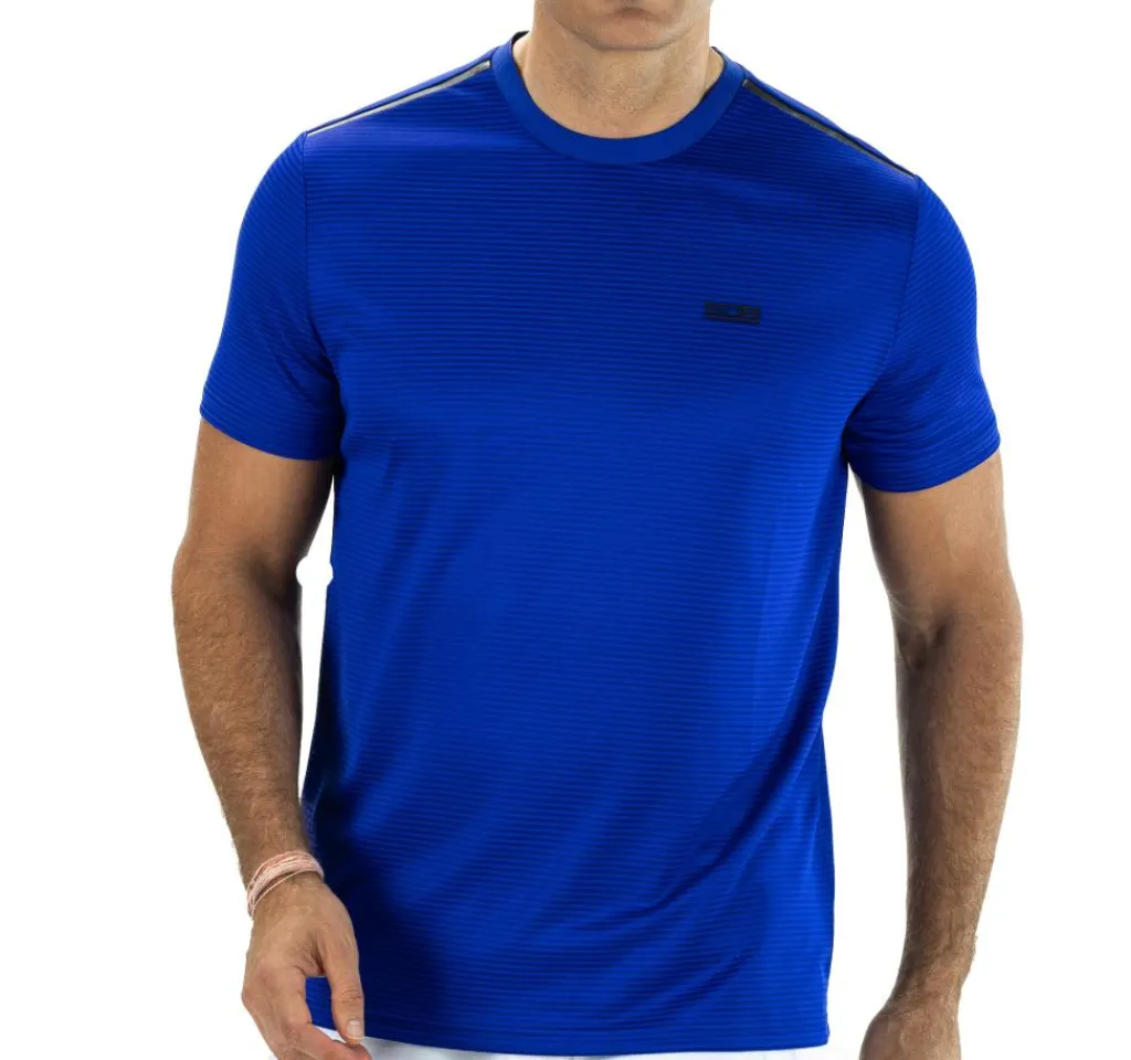 Tex tennisshirt heren pigment blue*Sjeng Sports Outlet