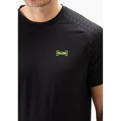  Uberto tennisshirt heren black*Sjeng Sports Clearance